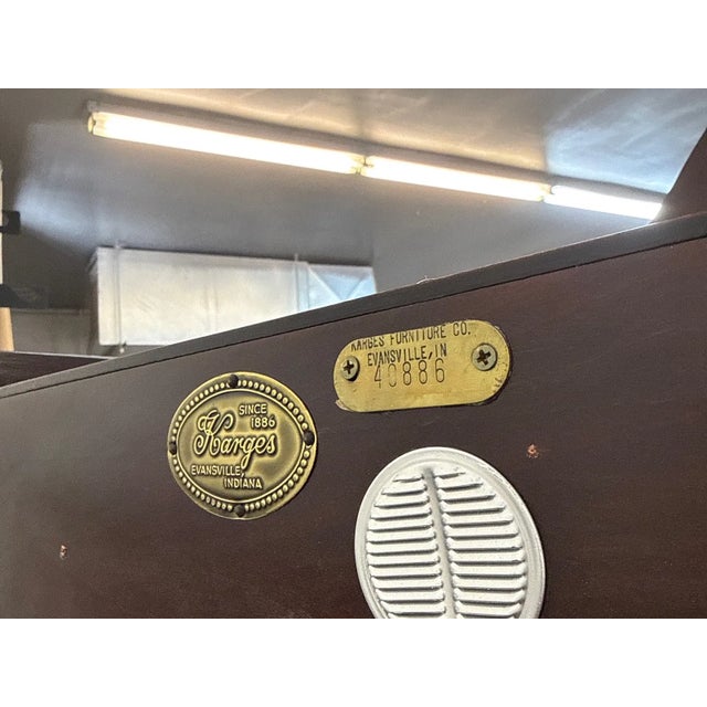 Pair of Karges Mahogany Chinese Chippendale Beveled Crystal Glass Cabinets For Sale - Image 17 of 17