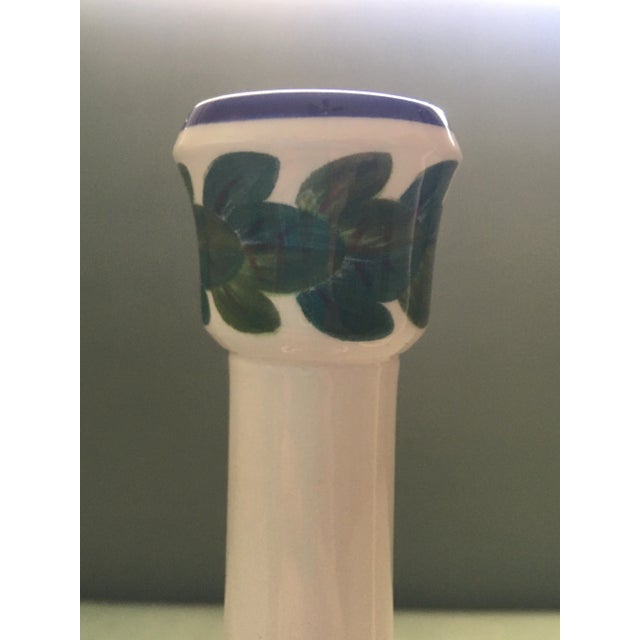 White 1990s Royal Copenhagen Golden Summer Candlesticks - Set of 2 For Sale - Image 8 of 12