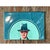 Vintage Figurative Painting of Man in Hat on Paper For Sale In West Palm - Image 6 of 12