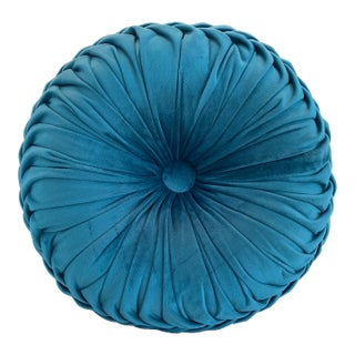Round Velvet Pillow- A Pair For Sale
