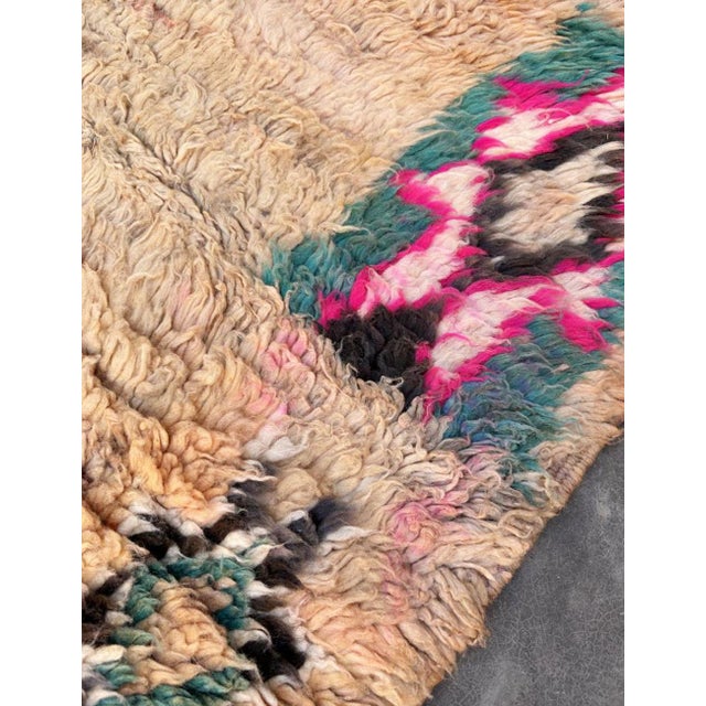 Mid-Century Modern 1980's Boujad Moroccan Wool Rug - 10.7 X 5.9 Ft For Sale - Image 3 of 8