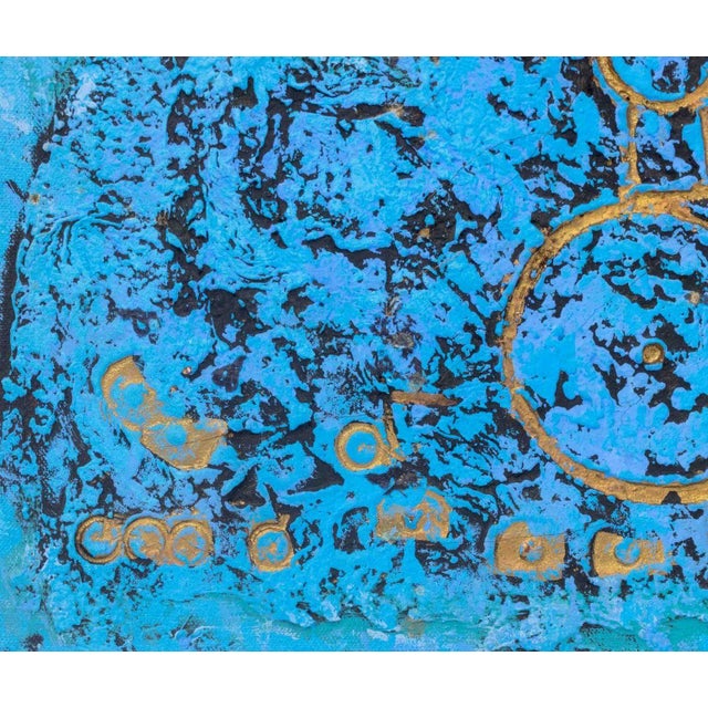 Al Robi Figural Abstraction Mixed Media on Canvas For Sale - Image 4 of 7