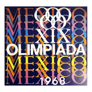 Mexico 1968 Olympic Games Poster For Sale