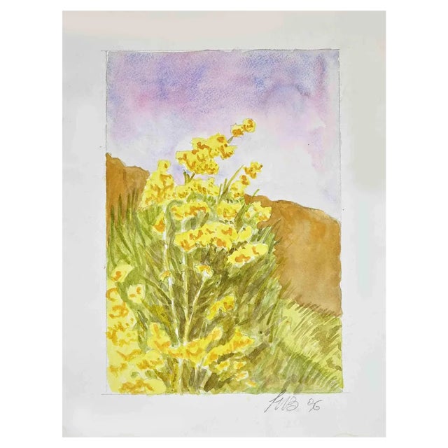 Unknown, Wildflowers, Drawing, 1996 For Sale