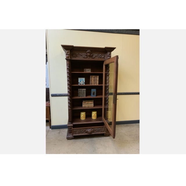 Late 19th Century Antique Gründerzeit Display Bookcase, 1880 For Sale - Image 5 of 11