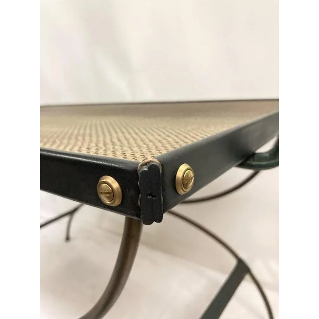 Leather Wounded Coffee Table by Jacques Adnet, 1950 For Sale - Image 4 of 10