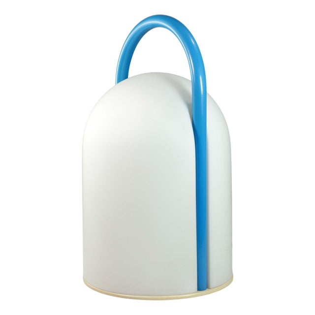 Vintage Italian Glass Tender Table Lamp, 1980 For Sale