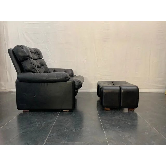 Set of Coronado Lounge Chair & Footstool by Tobia & Afra Scarpa for B&B Italia / C&B Italia, 1960s For Sale - Image 11 of 11