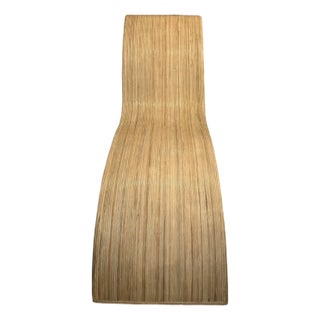 1980s Sculptural Rattan Chaise Lounge For Sale