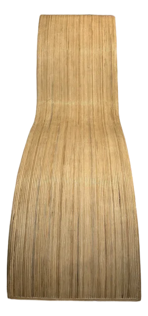 1980s Sculptural Rattan Chaise Lounge