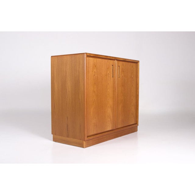 Wood Scandinavian Teak Sideboard with Two Doors, 1970s For Sale - Image 7 of 7