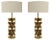 Italian Contemporary Brass Table Lamps, Set of 2 For Sale