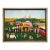 E. Molnar Hungarian Naïve Folk Art Village Fair Painting Framed 18" For Sale