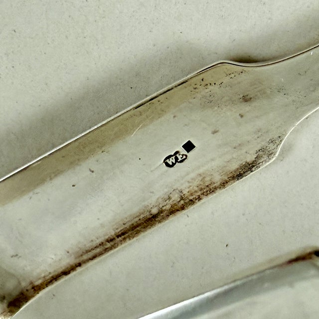 Estate William Eaton English Sterling Silver Master Asparagus Tongs For Sale - Image 10 of 11