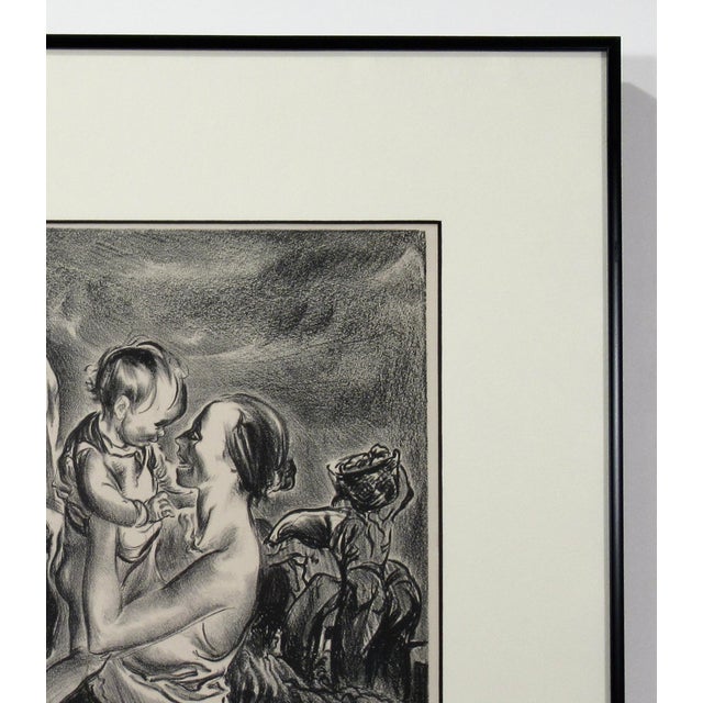 Black John Edward Costigan Group Of Workers 1943 Original Print For Sale - Image 8 of 8