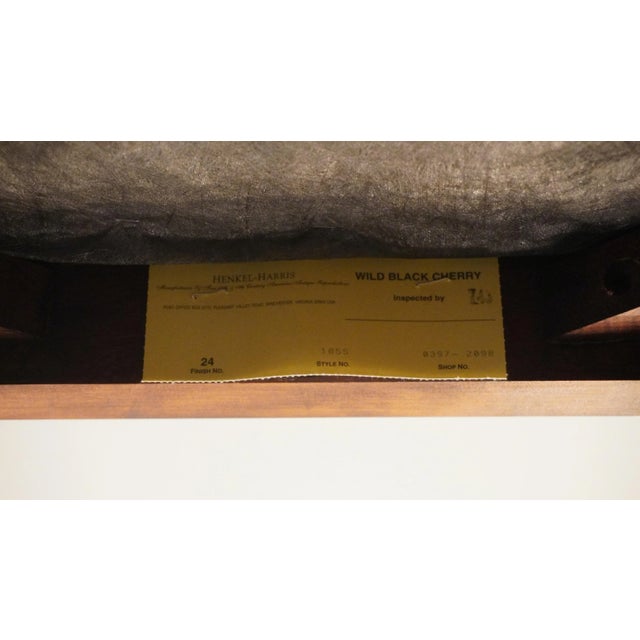 Henkel Harris Traditional Queen Anne Style Wild Black Cherry Dining Side Chair 105s For Sale - Image 10 of 10