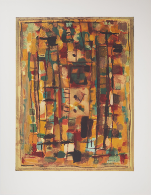 Roger Bissiere, Composition abstraite, Lithograph