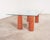 Mario Bellini Colonnato Persian Red Travertine Glass Dining Table For Sale - Image 16 of 18