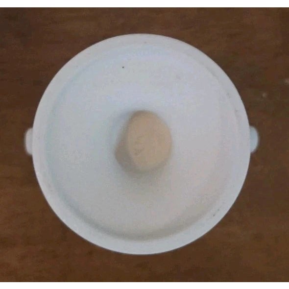 Mediterranean Vintage Wedgwood Jasperware Blue on White Roman Greek Style Small Vase For Sale - Image 3 of 6