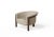 Cream Modern Agnes Armchair in Walnut and Cream Wool Fabric by Javier Gomez For Sale - Image 8 of 8