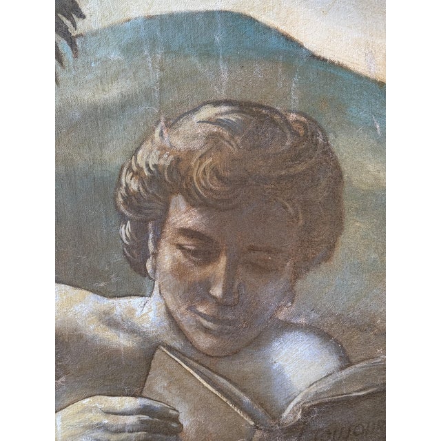 1930s Massive WPA Mural Study For Sale - Image 10 of 12