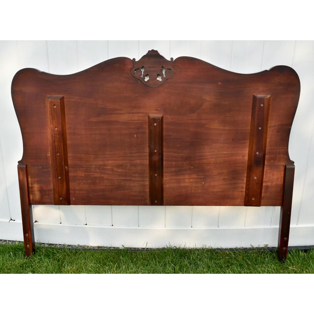 Vintage Mahogany Full Size French Style Headboard W/Burnished Highlights Chairish