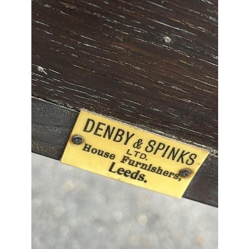 Wood Oak Dresser by Denby & Spinks of Leeds, 1930s For Sale - Image 7 of 8