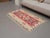 Boho Chic 1970s Vintage Handmade Wool Cotton Red Area Rug For Sale - Image 3 of 11