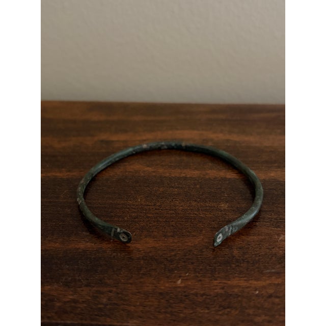 Set of Three Ancient Roman Bronze Bracelets on Custom Museum Mounts For Sale - Image 11 of 12