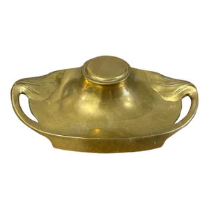Antique Brass Ink Well