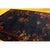 Textile 1920s Blue Navy Floral Medallion Vase Antique Chinese Art Deco Room Size Rug For Sale - Image 7 of 9