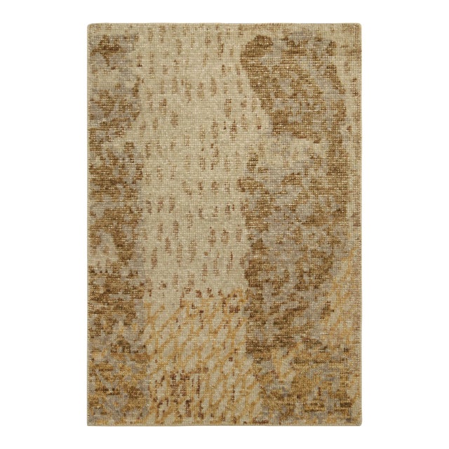 Rug & Kilim’s Oversized Leo Rug in Gold, 14x20 For Sale