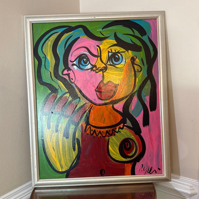 Abstract 1970 Peter Keil Abstract Original Painting Framed For Sale - Image 3 of 12