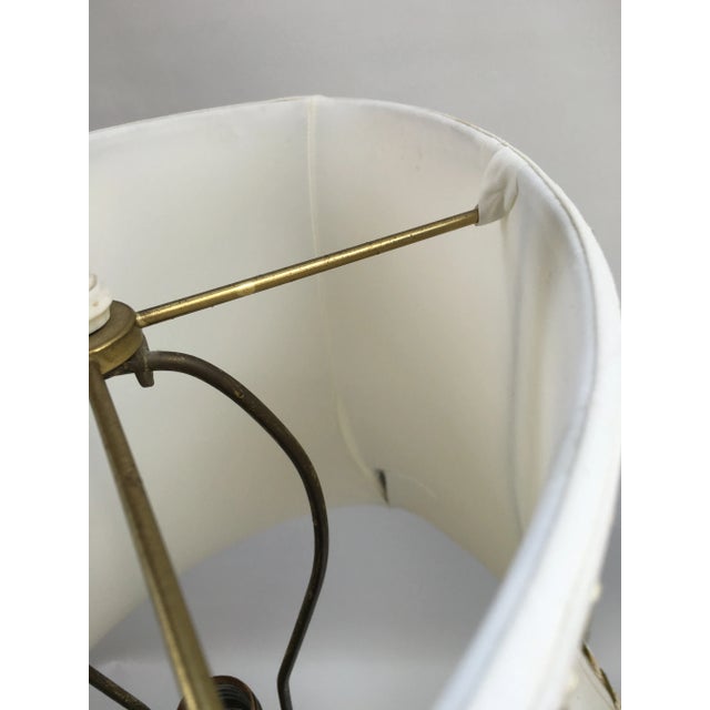 Vintage Italian Grape & Foliate Motif Porcelain Table Lamps - a Pair For Sale - Image 9 of 11