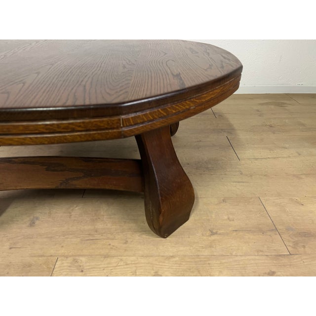 Italian Rustic Style Wood Coffee Table, 1950s For Sale - Image 6 of 9