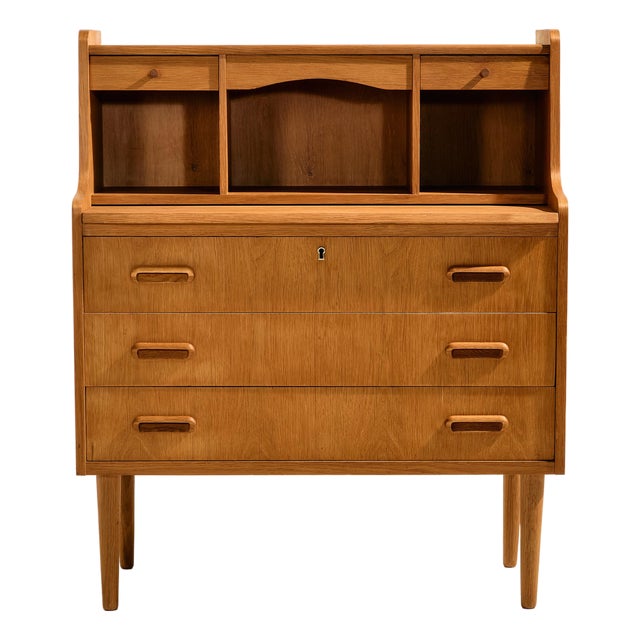 Oak Bureau Desk, 1960s For Sale