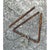 Vintage Rusted Metal Triangle Dinner Bell For Sale - Image 9 of 12