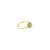 Contemporary Emerald & Diamond Diagonal Row Ring .50cttw 14k Yellow Gold, Size 9 For Sale - Image 3 of 5