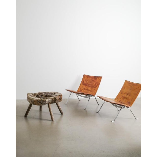 Antique Brutalist Swedish Wooden Butcher Side Coffee Table, 1800s For Sale - Image 5 of 8