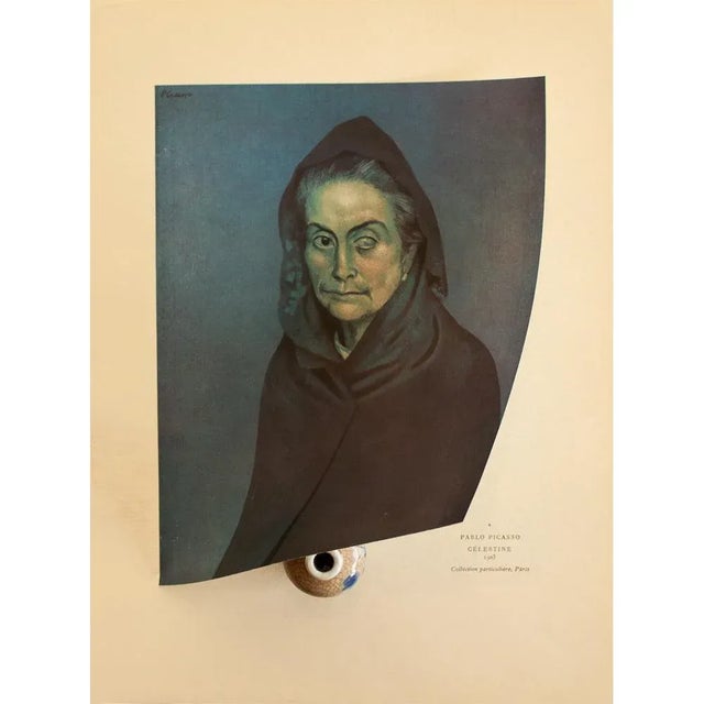 Portraiture 1940s After Pablo Picasso "Celestine", First Limited Edition Period Swiss Full-Color Print For Sale - Image 3 of 8