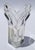 Mikasa Mikasa Art Deco Heavy Crystal 8 Inch Vase v Shaped Mid-Century Modern For Sale - Image 4 of 13