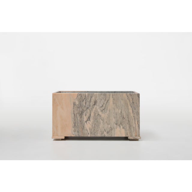 Large Planter in Pink Marble, Belgium, 1980s For Sale - Image 16 of 17