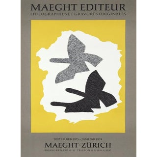 Georges Braque at Galerie Maeght Poster, 1973 For Sale