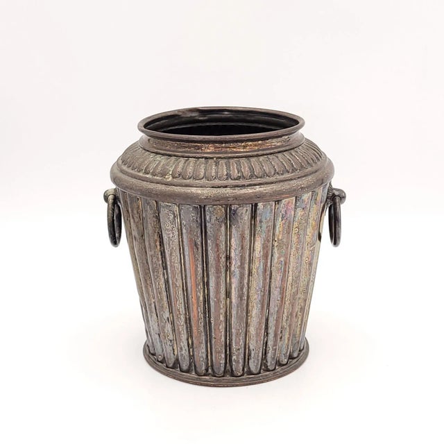 Traditional Silver-Plated Wine Cooler, Italy Circa 1860 For Sale - Image 3 of 10
