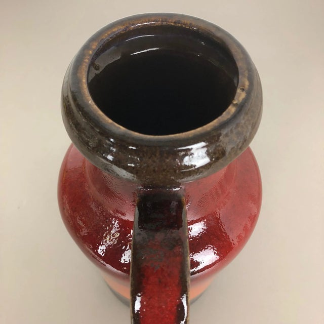 Large Multi-Color Fat Lava Vase from Scheurich, Germany, 1970s For Sale - Image 9 of 14