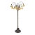 Tiffany Style Bronze Twelve-Light Floor Lamp With Charles Lotton Art Glass Shade For Sale