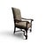 Wood Early 20th Century Louis XIII-Style High-Back Wood Armchair With Tapestry Upholstery For Sale - Image 7 of 13