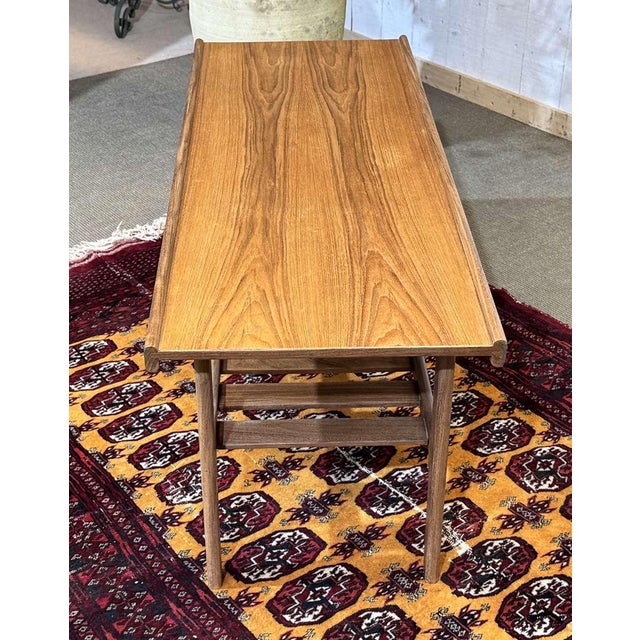 Brown Teak Coffee Table, 1970s For Sale - Image 8 of 9