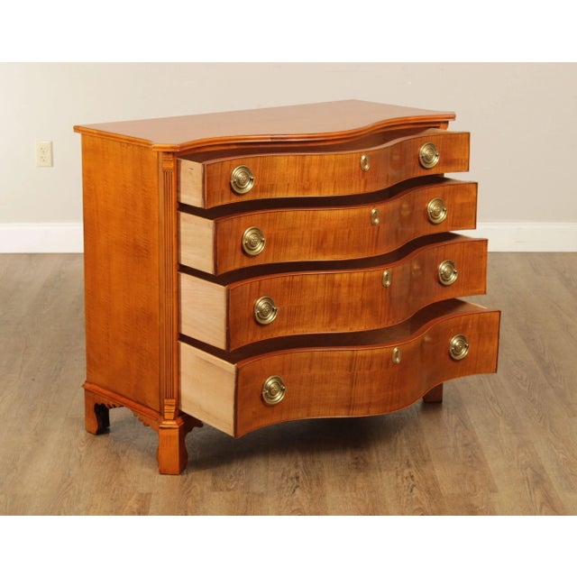 Chippendale Hickory Chair Winterthur Country Estate Collection Maple Chest of Drawers For Sale - Image 3 of 13