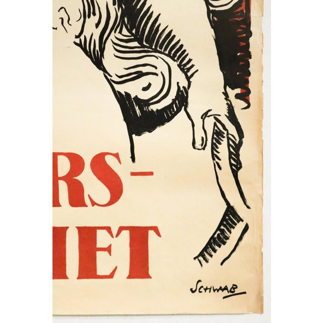 1914/1918 War Swedish Poster, "Forsvars Lotteriet" (Defense Lottery/War Bonds) For Sale - Image 6 of 7